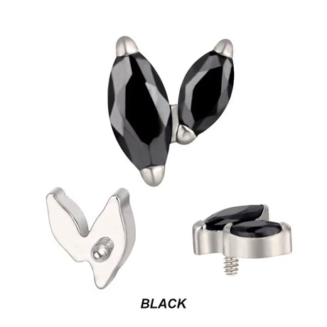 Titanium Piercing Tips With Zircon - BVShop