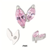 Titanium Piercing Tips With Zircon - BVShop