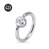 Titanium Press Fit Jewel Ring - BVShop