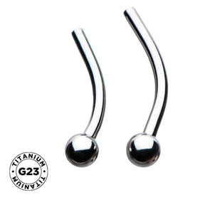 Titanium Push In Curved Labret - BVShop