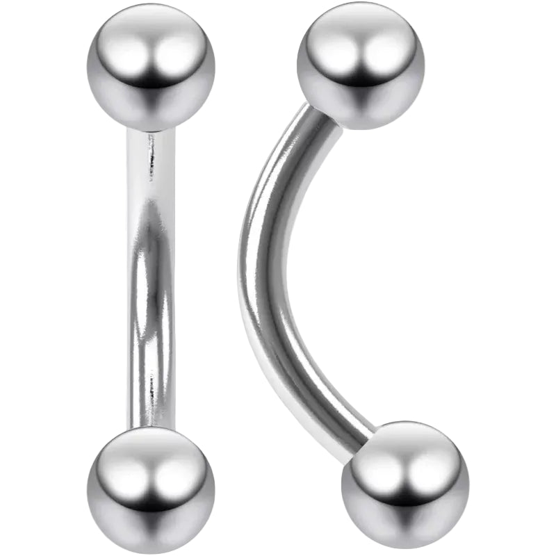 Titanium Push In Curved Labret - BVShop