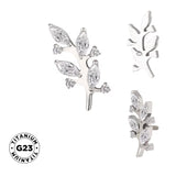 Titanium Ring Branch Shape - BVShop