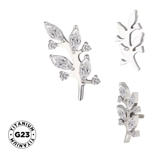 Titanium Ring Branch Shape - BVShop