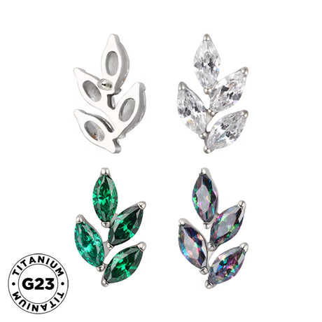 Titanium Ring Leaf Shape - BVShop