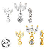 Titanium Ring Marquise Bezel - BVShop