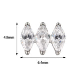 Titanium Ring Parallel Marquise - BVShop