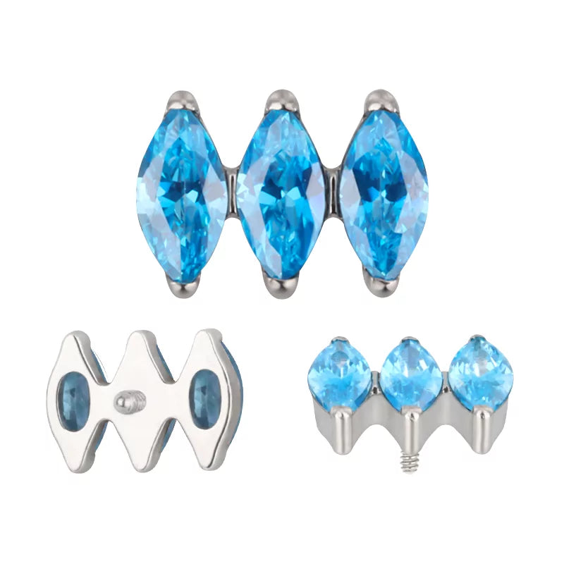 Titanium Ring Parallel Marquise - BVShop