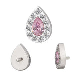 Titanium Ring Paved Pear - BVShop