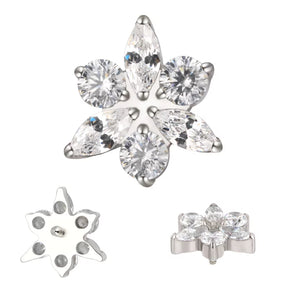 Titanium Ring Star Flower - BVShop