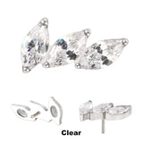 Titanium Ring Tips 3 Prong Curved Fan - BVShop