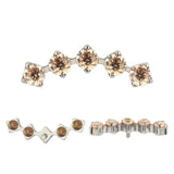 Titanium Ring Tips 5 Prong Zirconia Bezel - BVShop