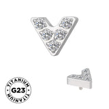 Titanium Ring V Shape - BVShop