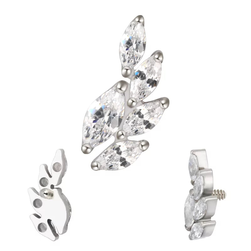 Titanium Ring Wheatear Shape - BVShop