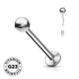 Titanium Threadless Ball Top With Labret - BVShop