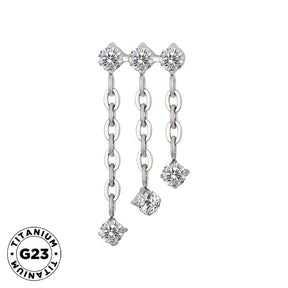 Titanium Triple Ring Chian Dongle - BVShop
