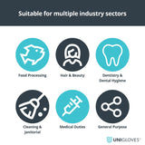 Black Pearl Nitrile Gloves 100pcs XS/S/M/L/XL - BVShop