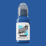 World Famous Limitless Tattoo Ink Medium Blue 1 v2 30ml - BVShop
