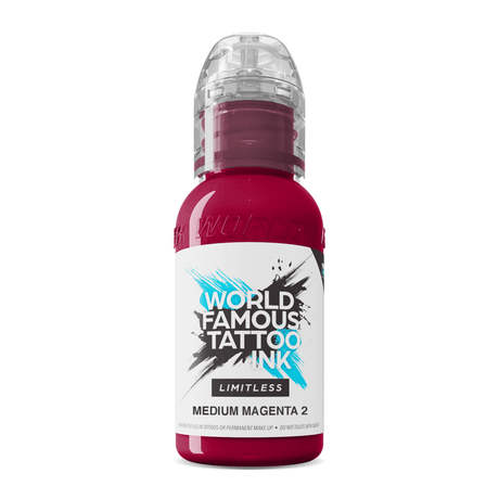 World Famous Limitless Tattoo Ink Medium Magenta 2 30ml - BVShop