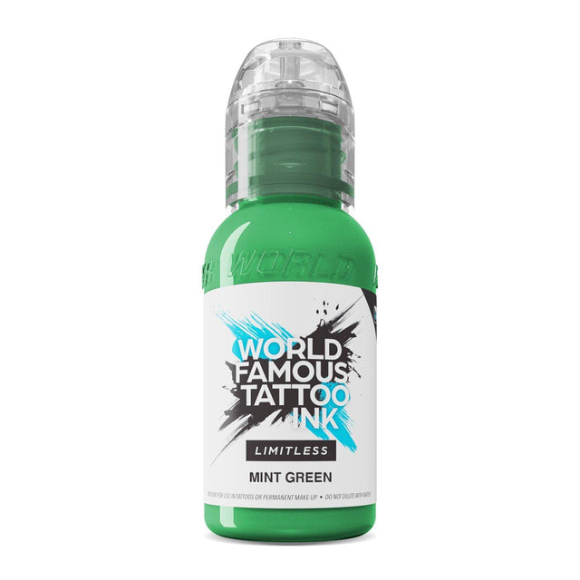 World Famous Limitless Tattoo Ink Mint Green 30ml - BVShop