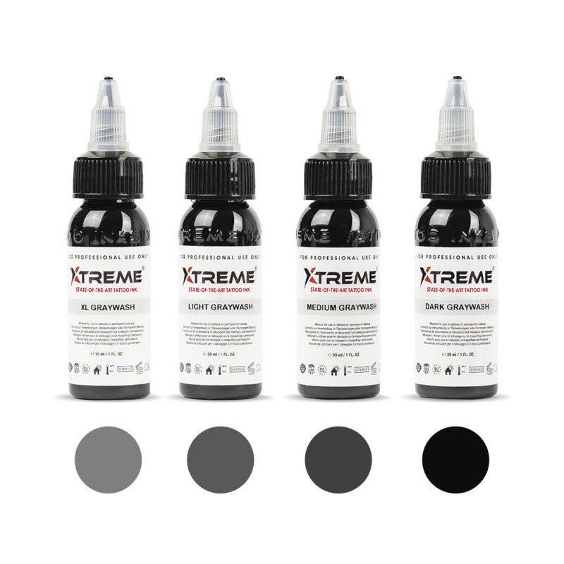 XTreme Ink Graywash color set 4x30ml - BVShop