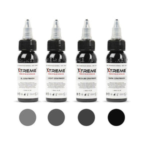XTreme Ink Graywash color set 4x30ml - BVShop
